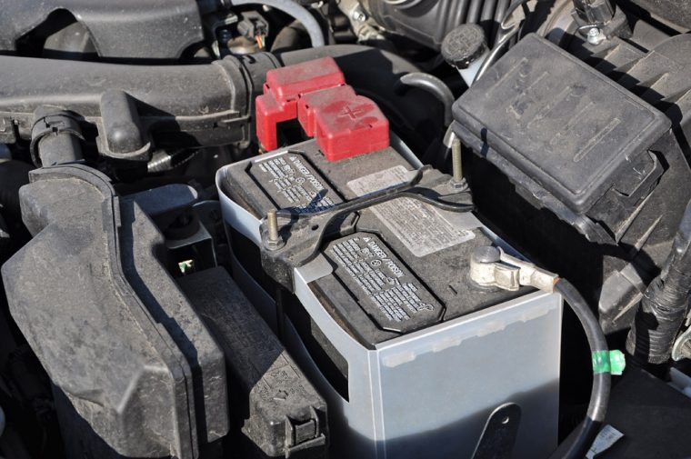 car engine and battery