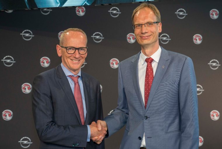 Dr. Karl-Thomas Neumann and New Opel CEO Michael Lohscheller