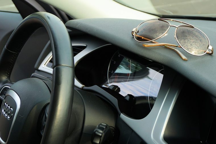 Sunglasses in Car