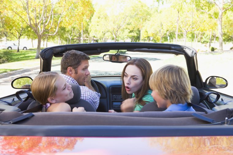 Family Arguing in Car