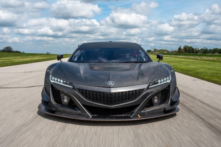 Acura NSX GT3 Race Car testing at Gingerman Raceway