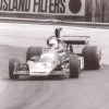 Jody Scheckter practicing for 1974 British Grand Prix