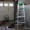 garage paint remodel ladder fixing up DIY job