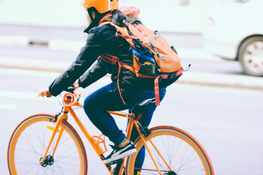 Person Riding Bike