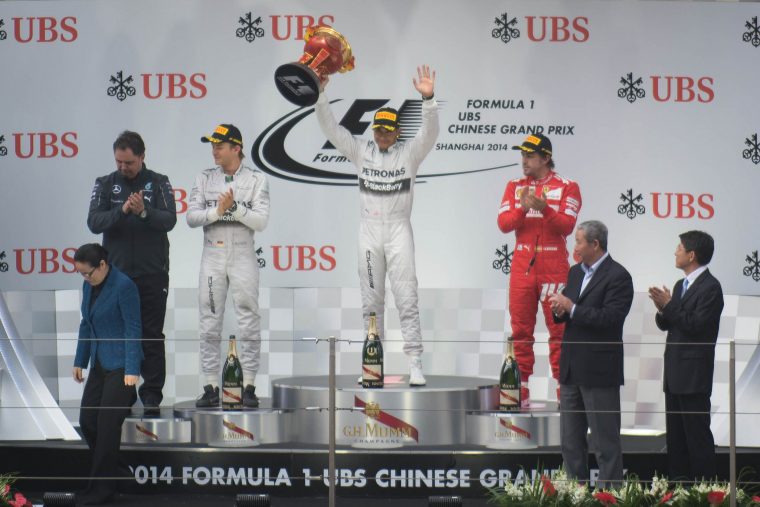 2014 Shanghai Grand Prix Podium