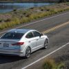 2018 Hyundai Elantra Sedan Overview car model details driving on road