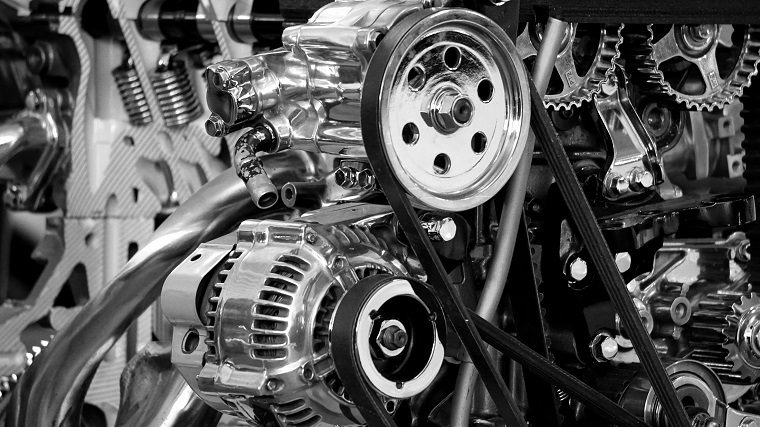 Engine in Greyscale