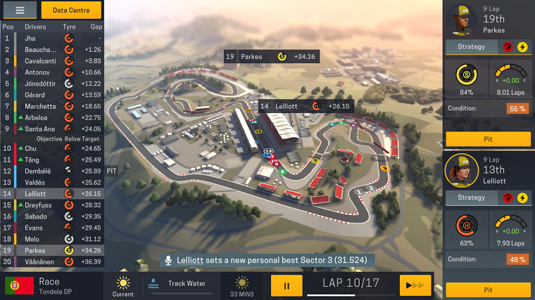 Motorsport Manager Mobile 2 - Race View