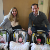 Ryan and Dana Niemiec with Triplets