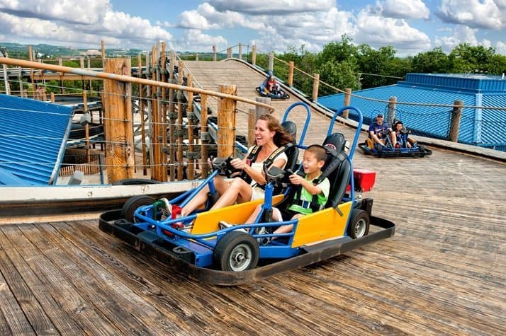 The Lumberjack go kart track Branson Missouri