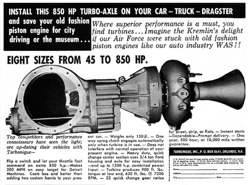 Turbonique Rocket Axle car fad history trend dangerous