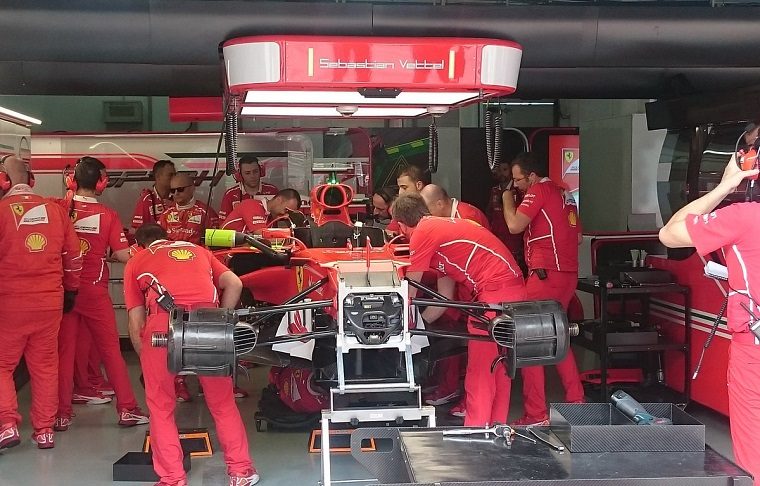 Vettel Engine Change