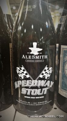 Ale Smith Speedway Stout car themed beers