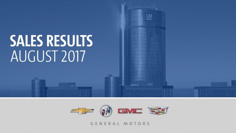 General Motors Sales Results August 2017