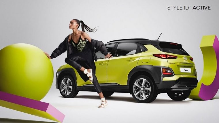 Hyundai Kona SUV ELLE photo shoot style color