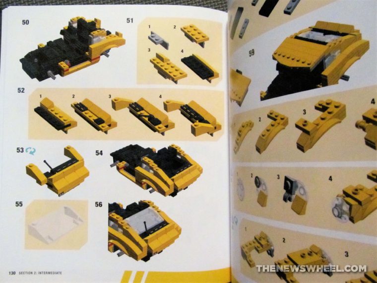How to Build Brick Cars Motorbooks LEGO building book Peter Blackert review pages