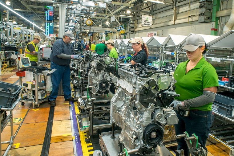 Toyota Hybrid Engine Assembly Line