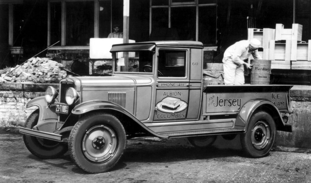 1929 Chevrolet 1.5-ton Utility Truck with 194-cubic-inch (3.2L) overhead-valve inline six-cylinder engine.