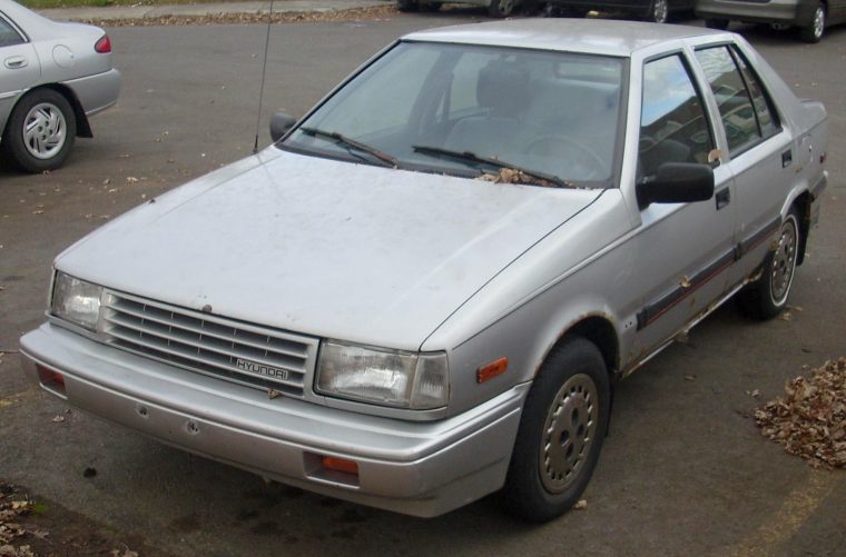 1988 1989 Hyundai Excel Sedan model history