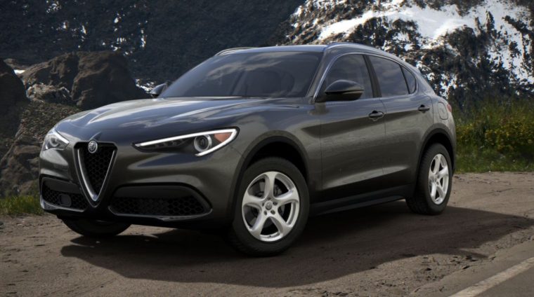 2018 Alfa Romeo Stelvio grey body color paint