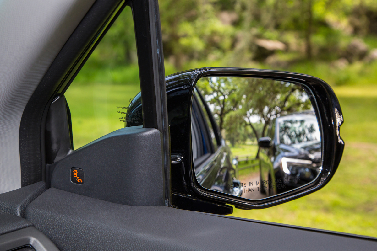 passenger side mirror