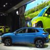 2018 Hyundai Kona crossover SUV new model vehicle debut Los Angeles Auto Show press conference engines