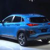 2018 Hyundai Kona crossover SUV new model vehicle debut Los Angeles Auto Show press conference surf blue