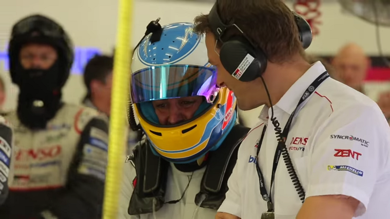 Alonso at WEC Bahrain Rookie Test