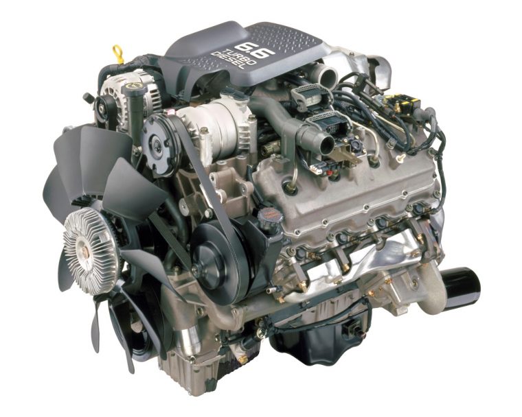 Duramax 6.6L turbo-diesel V-8 engine, introduced in 2001, featured four valves per cylinder and direct injection. It was rated at 300 horsepower and 520 lb-ft of torque.