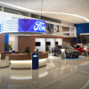 Ford Signature Dealership Design Brand Halo and Digital Blue Wall