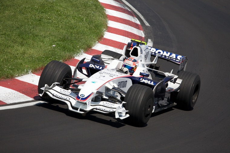 Robert Kubica driving for BMW Williams in 2008