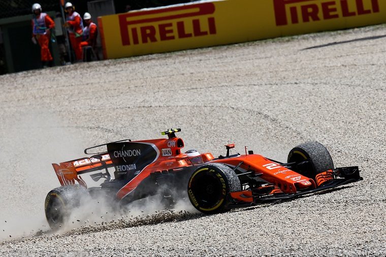 McLaren Honda in the gravel