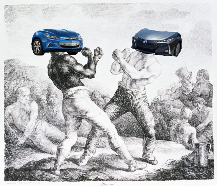 Théodore Géricault The Boxers Chevrolet Volt vs Toyota Prius Prime