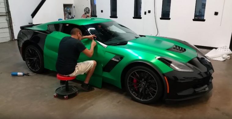 corvette car wrap