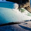 Cleaning Snow off Windshield