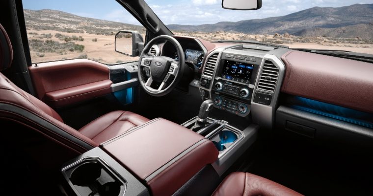 2018 Ford F-150 pickup truck overview specs details driver dashboard seats