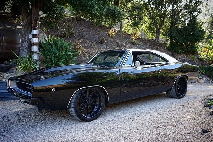 Brody Jenner drives classic car Dodge Charger RT Instagram