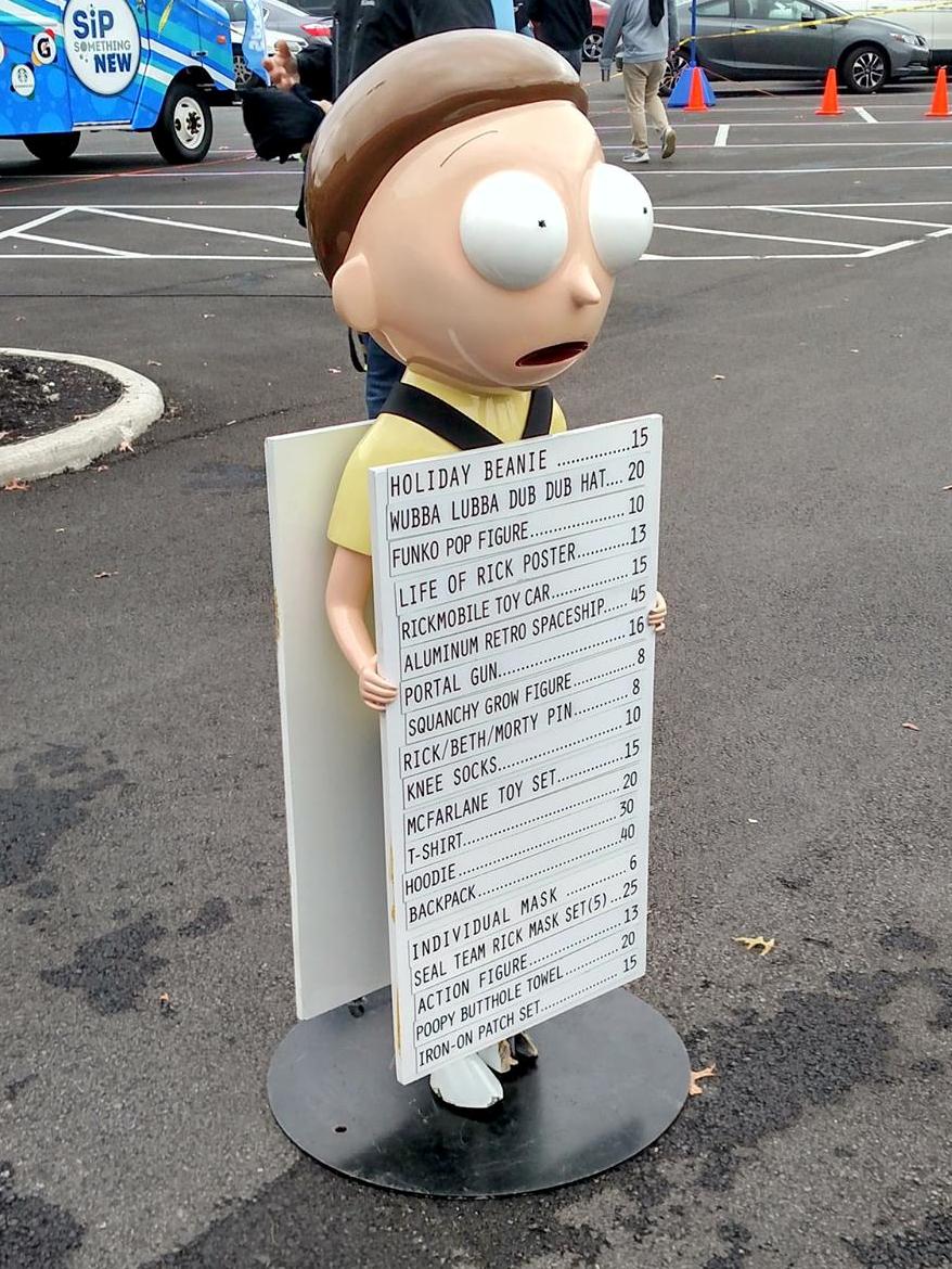 Rickmobile Columbus Ohio Rick and Morty Sign