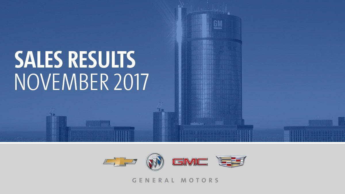 General Motors December 2017 sales