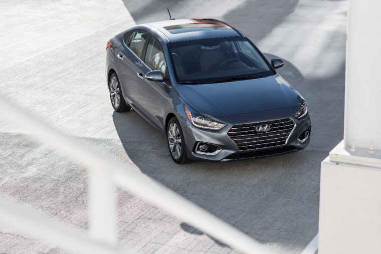 2018 Hyundai Accent overview subcompact car model features specs exterior photo top sunroof