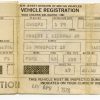 1968 Ford Mustang GT Bullitt registration card