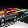 GMC Aerodynamicists use computational fluid dynamic tools to analyze the airflow around the vehicle. By minimizing the aerodynamic drag, Terrain customers can expect up to 3 more miles per gallon compared to the previous generation, for an EPA-estimated 26 mpg combined for AWD models.