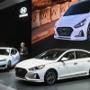 2018 Hyundai Sonata Hybrid Plug-In Sedan reveal debut at Chicago Auto Show Press Conference specs