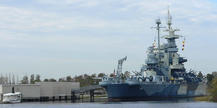 USS North Carolina in Wilmington