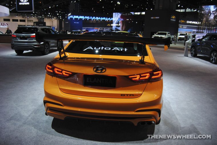 Blood Type Racing Hyundai Elantra Sport Concept orange sports car custom Chicago Auto Show (3)