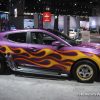 Hyundai Veloster Ant-Man and the Wasp Marvel Studios movie edition purple car flames display (3)