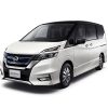 Nissan Serena e-POWER van in white