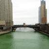 Chicago River Green Dyed St Patricks Day March 17