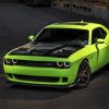 Dodge Challenger SRT green slytherin