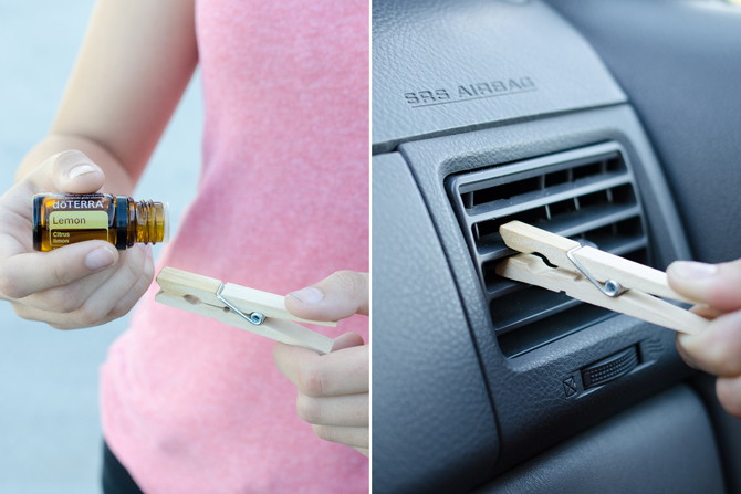 Natural DIY Car Air Freshener with Essential Oils